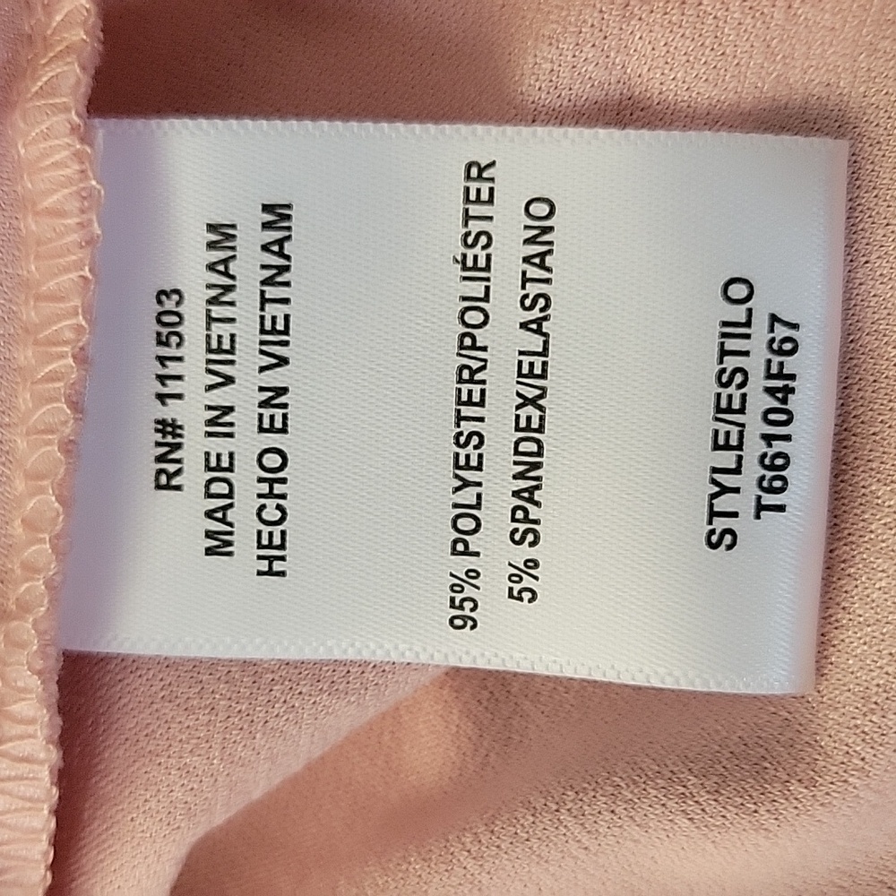 AUW Blush Pink Wrap Blouse - Picture 8 of 8